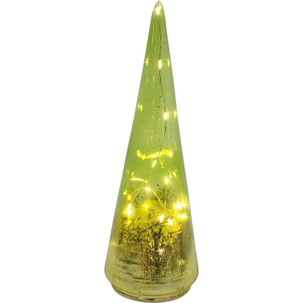 LVD LED Glass Florence Large Home/Office Decorative Display 9x28cm Green (3 Pack) — image 2