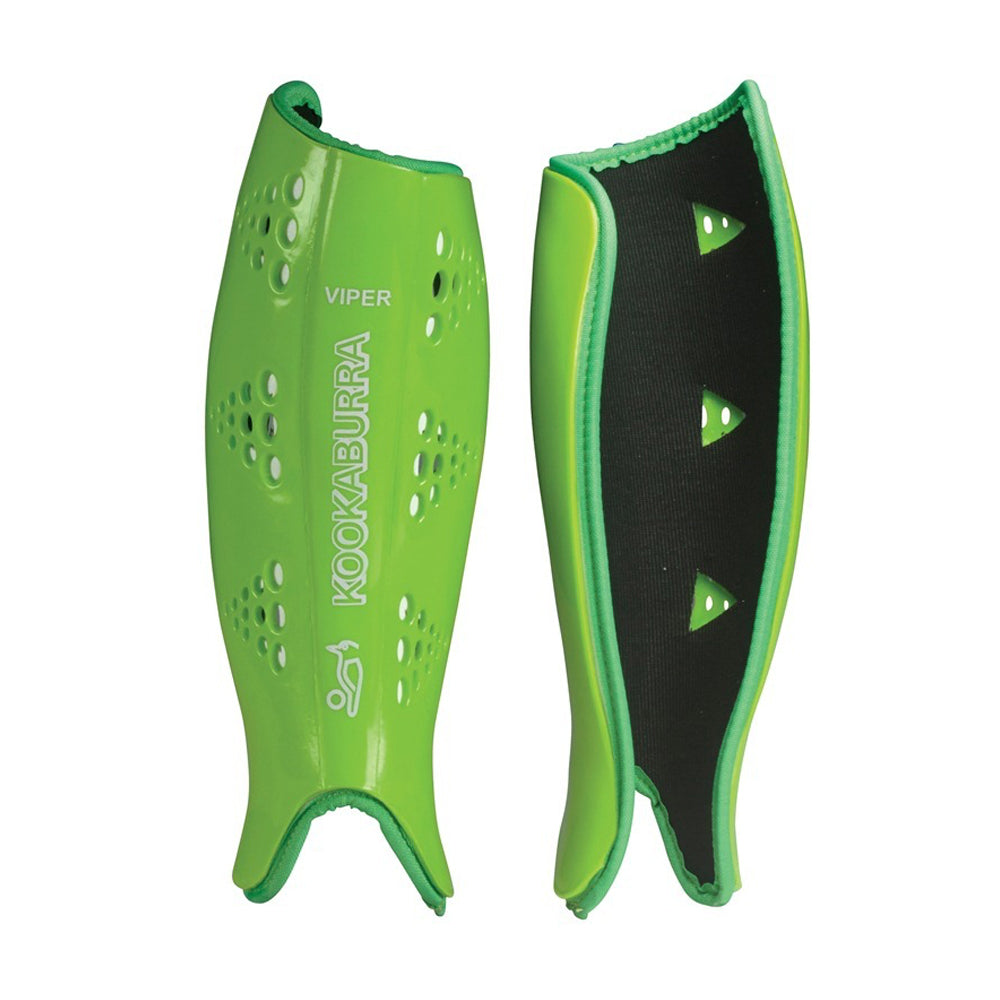 Kookaburra Viper Field Hockey Shinguards Pair Lime
