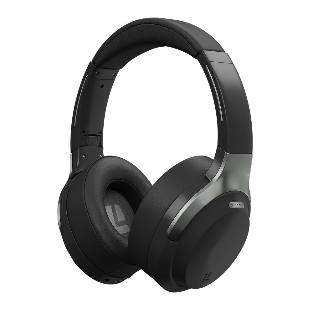 Liquid Ears Long Play Over-Ear Foldable Bluetooth Headphones Headset — Black