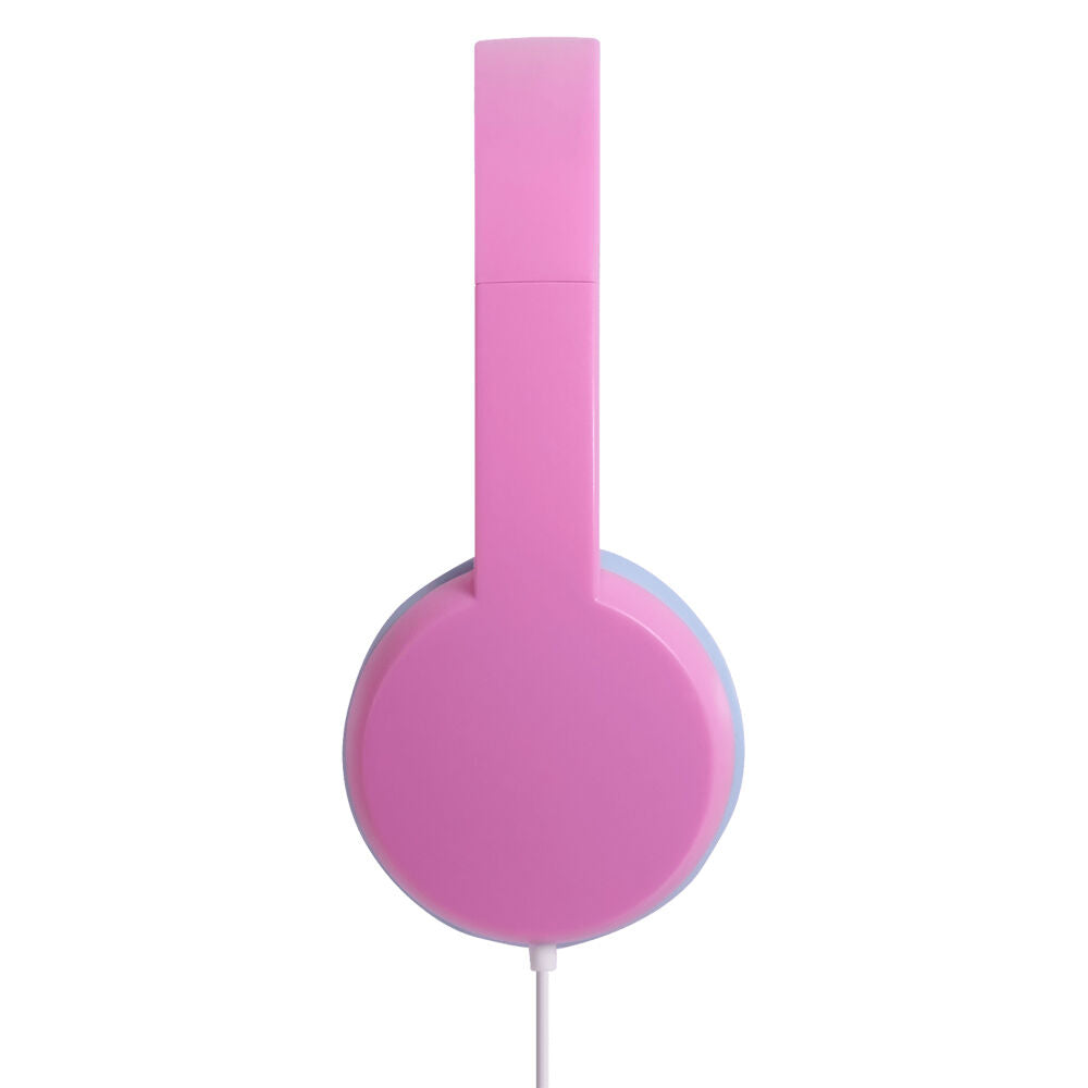 Liquid Ears Kidz 3.5mm Wired On-Ear Headphones Soft Pink Sky Blue — image 2
