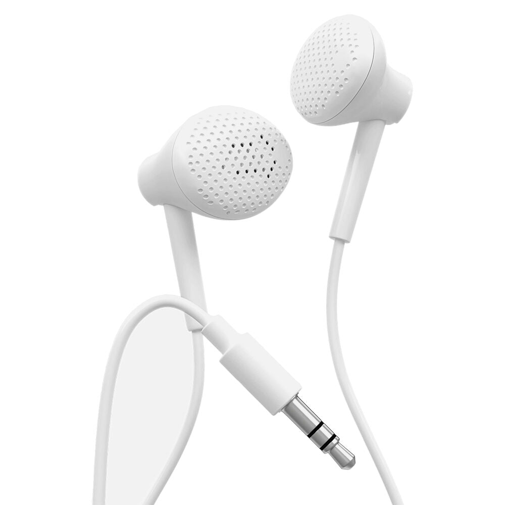 Liquid Ears Everyday 3.5mm Wired Bud Comfortable Earphones w/ Mic White (2 Pack) — image 2