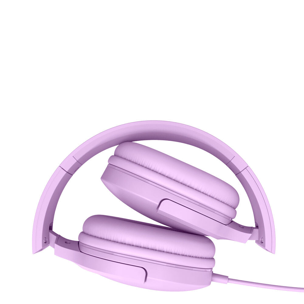 Liquid Ears All Day 3.5mm Wired Over-Ear Foldable Headphone w/ Mic Lavender — image 3