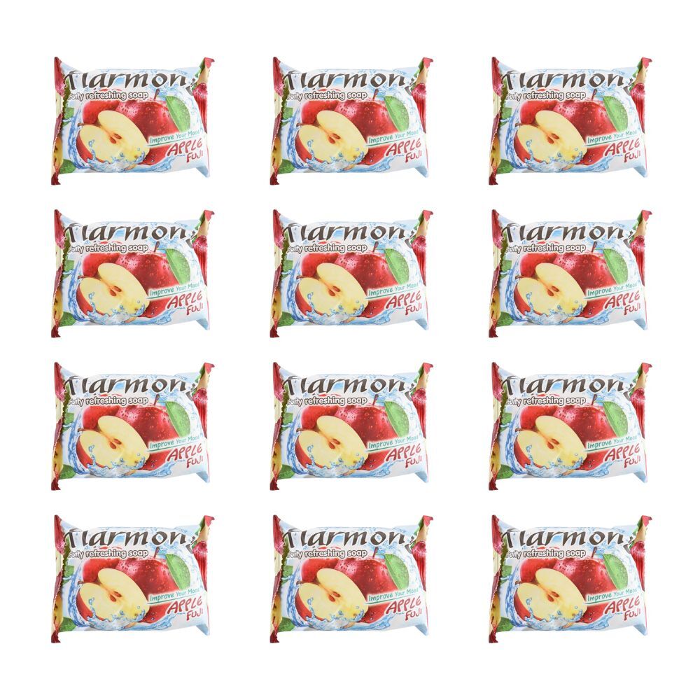 Harmony Mood Enhancer Natural Fruity Refreshing Bath Bar Soap 70g Assorted (12 Pack)
