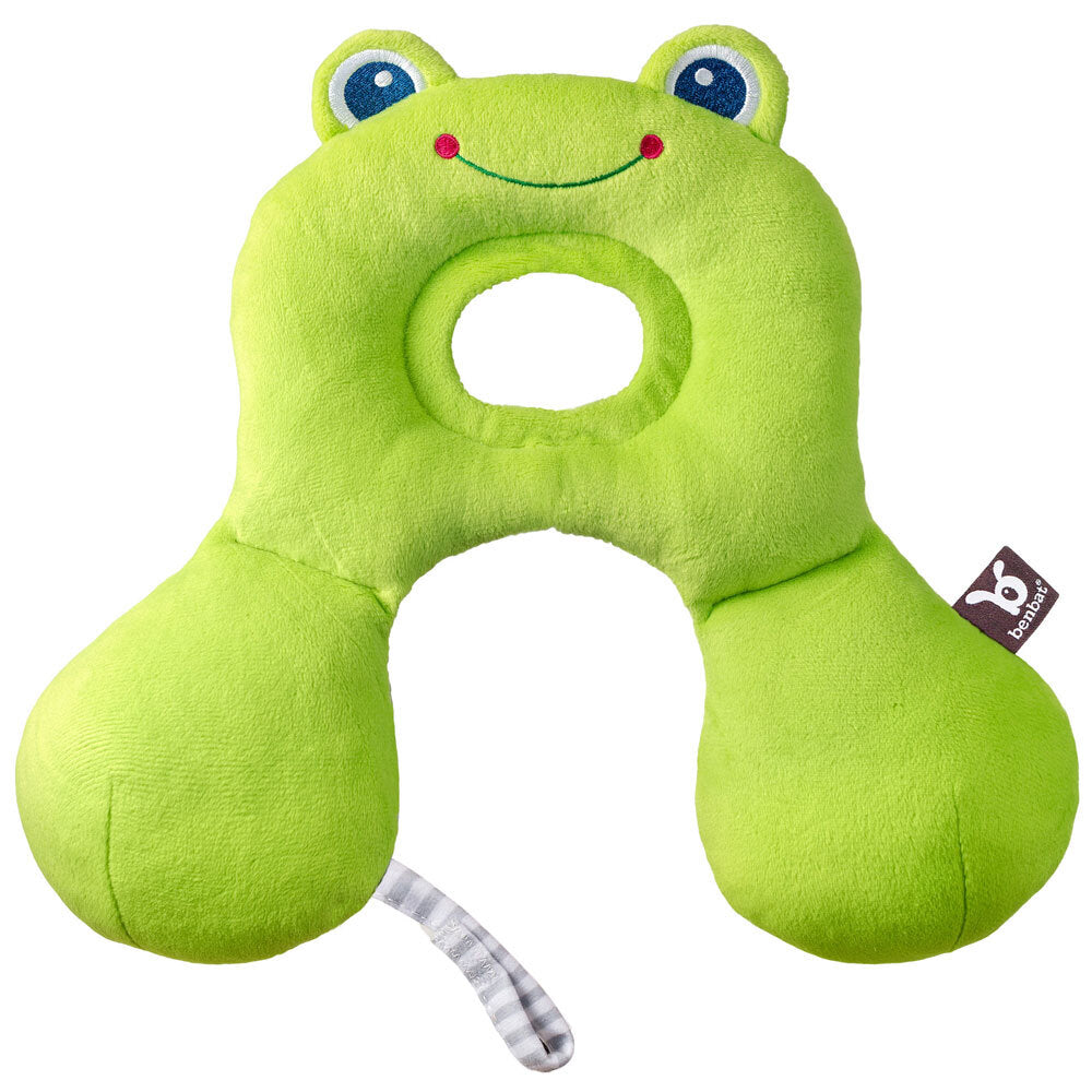 Benbat Total Support Headrest Head/Neck Travel Baby Car Seat Pillow 0-12m Frog — image 2