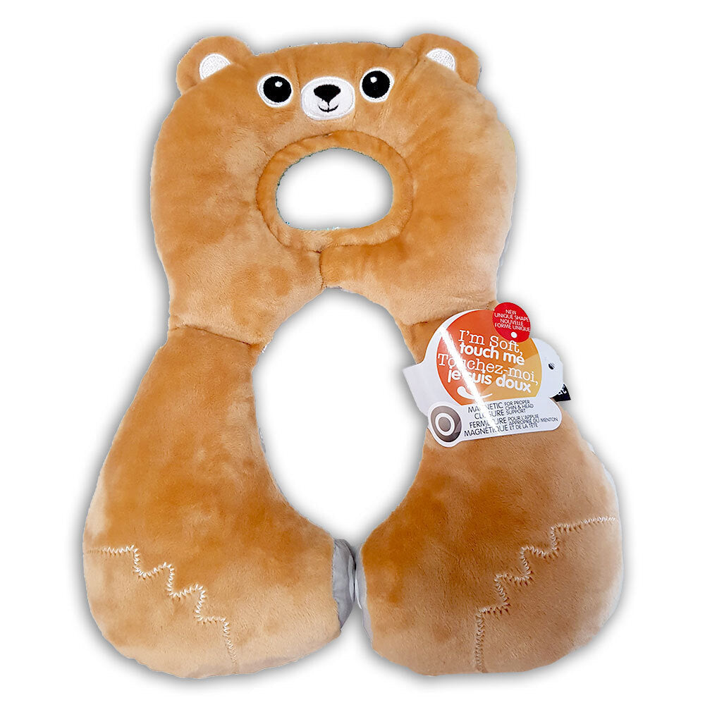 Benbat Total Support Headrest Head/Neck Rest Travel Baby 1-4y Pillow f/ Car Bear