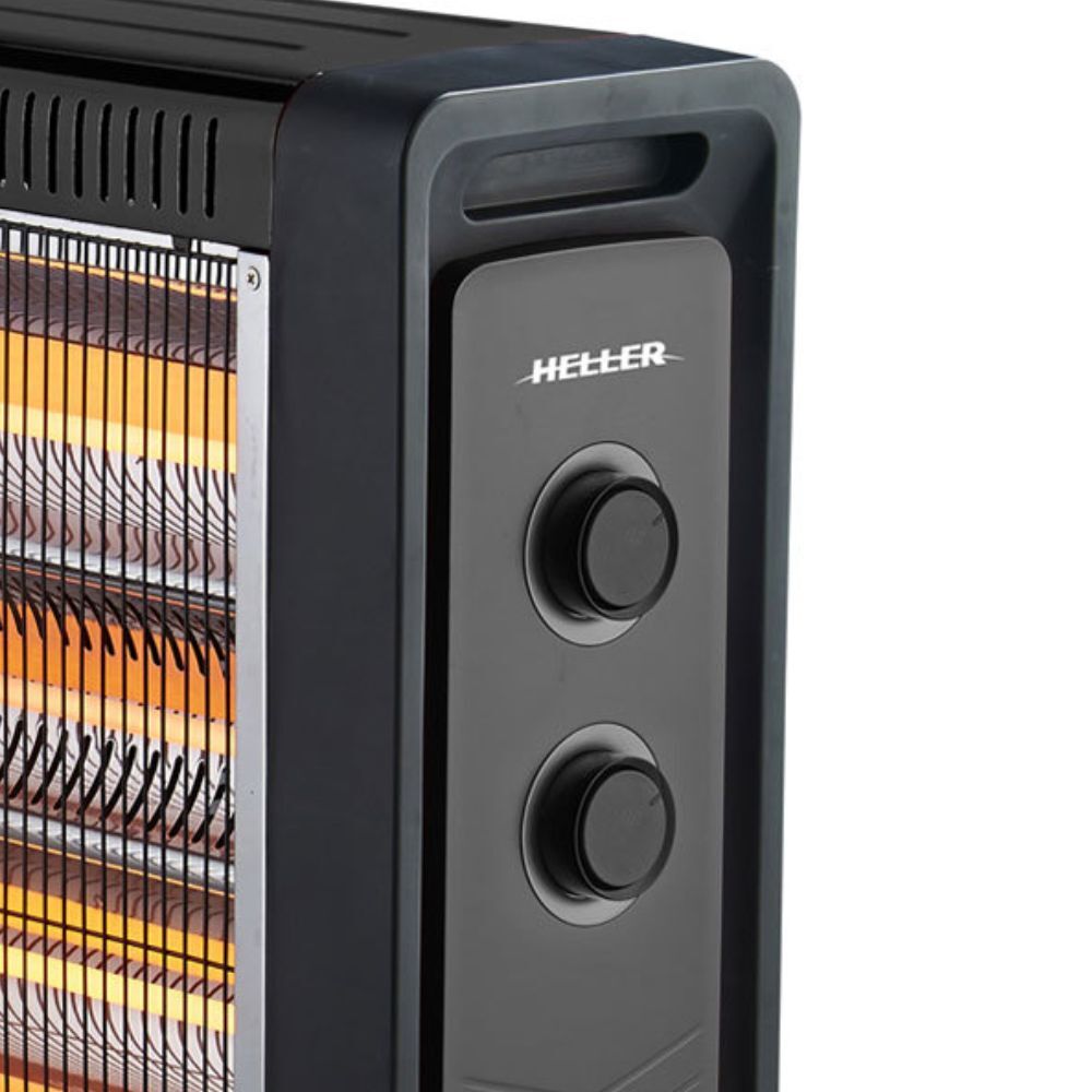 Heller 2400W Quartz Radiant Heater Fan Assisted Portable Electric Panel Heating — image 2