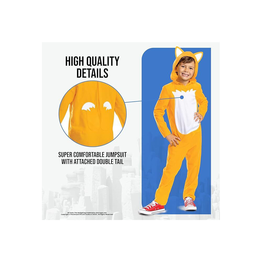 Disguise Sonic The Hedgehog - Tails Movie Fancy Dress Costume Size 7-8 7y+ — image 5
