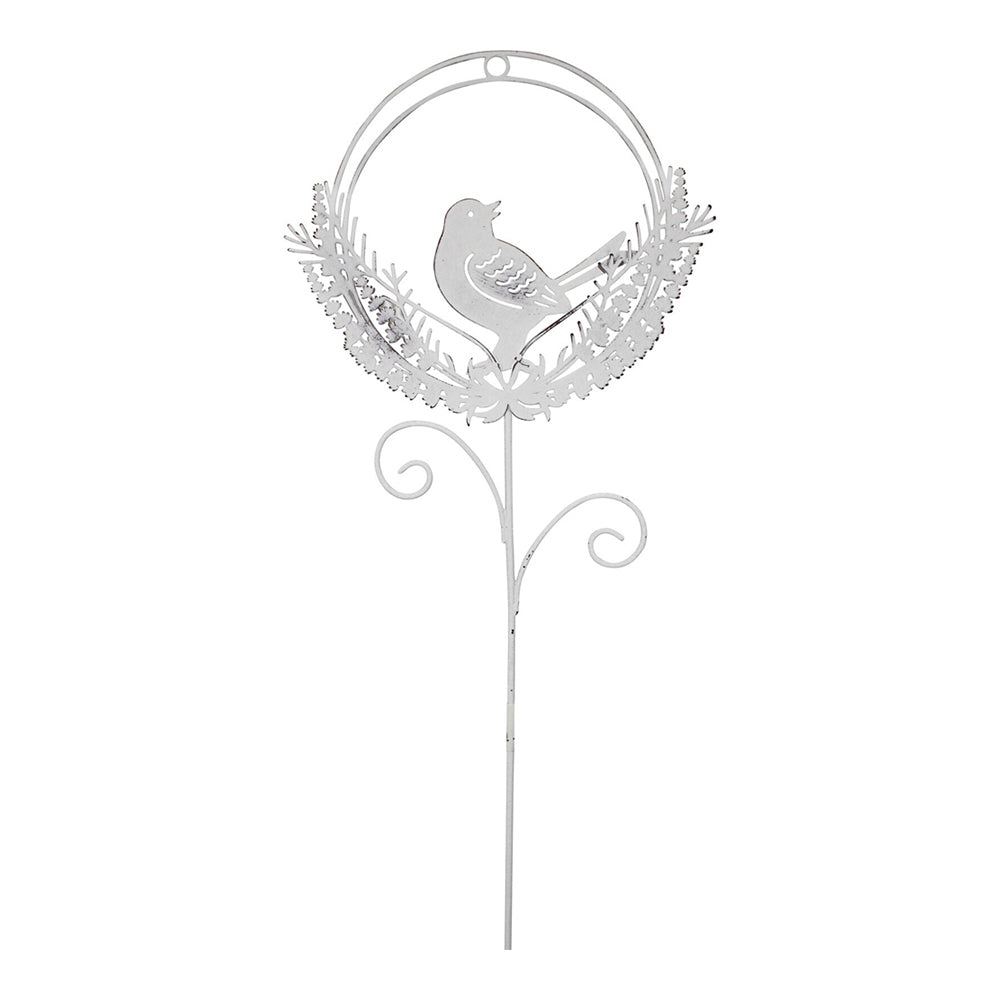 LVD Metal 51cm Pot Stake Home/Garden Decorative Lawn/Porch Ornament Bird/Wreath (2 Pack) — image 2