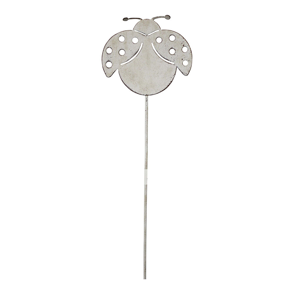 LVD Metal 49cm Pot Stake Decorative Ornament Lady Bug