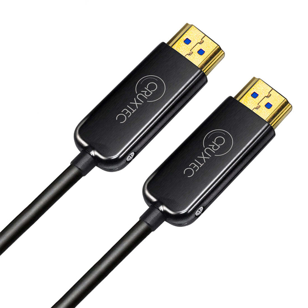 Cruxtec HDMI 2.0 4K/60Hz Ultra-HD 18Gbps Male to Male Optical Fibre Cable — 50m