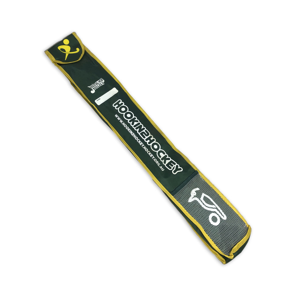 Kookaburra Hook In 2 Hockey Starter Stick/Bag/Accessories Pack 26'' Green/Gold — image 2