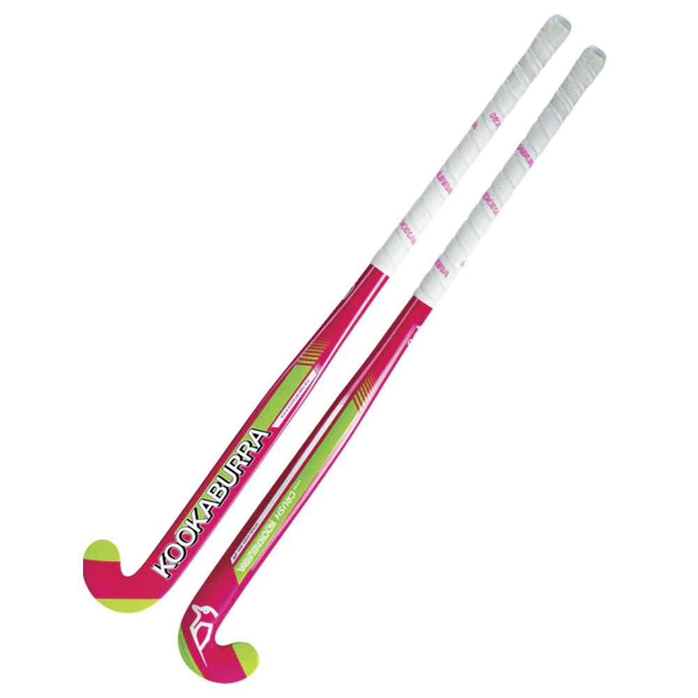 Kookaburra Crush Wood 28'' Long Light-Weight Field Hockey Stick Pink/Green — image 3