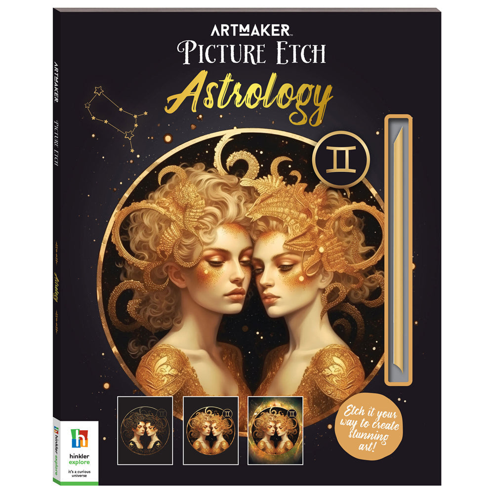 Art Maker Picture Etch Astrology Creative Activity Interactive Scratch Art (4 Pack) — image 2