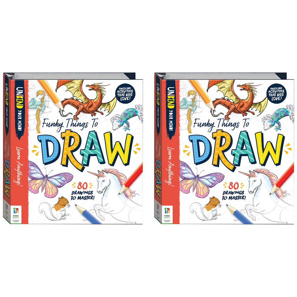 Zap! Extra Unbind Your Mind Kids/Childrens Funky Things to Draw Book 8Y+ (2 Pack)