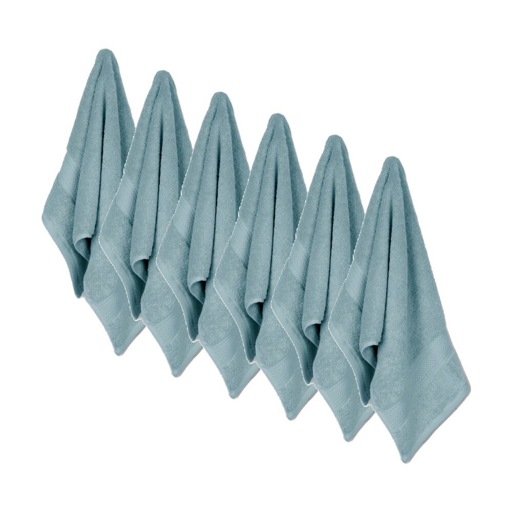 Ardor St Regis Collection 40x70cm Hand Towel 600GSM Soft Cotton Mist (6 Pack)