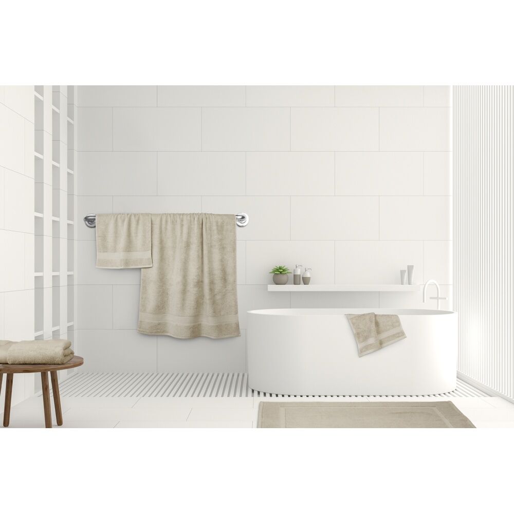 Ardor St Regis Collection 40x70cm Hand Towel 600GSM Soft Cotton Stone (6 Pack) — image 3