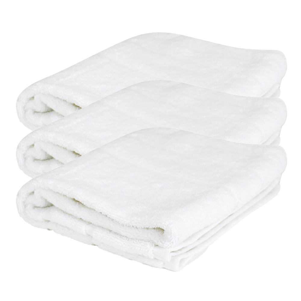Jason Commercial Premium Cotton Astor Hand Towel 50x70cm White 600GSM (3 Pack)