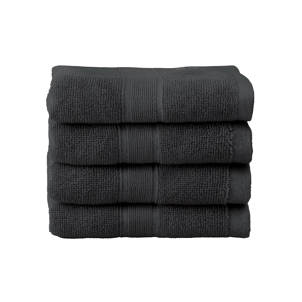 Onkaparinga Ultimate Alanya Turkish Cotton Hand Towel 550Gsm Highly Absorbant Castlerock (4 Pack) — image 2