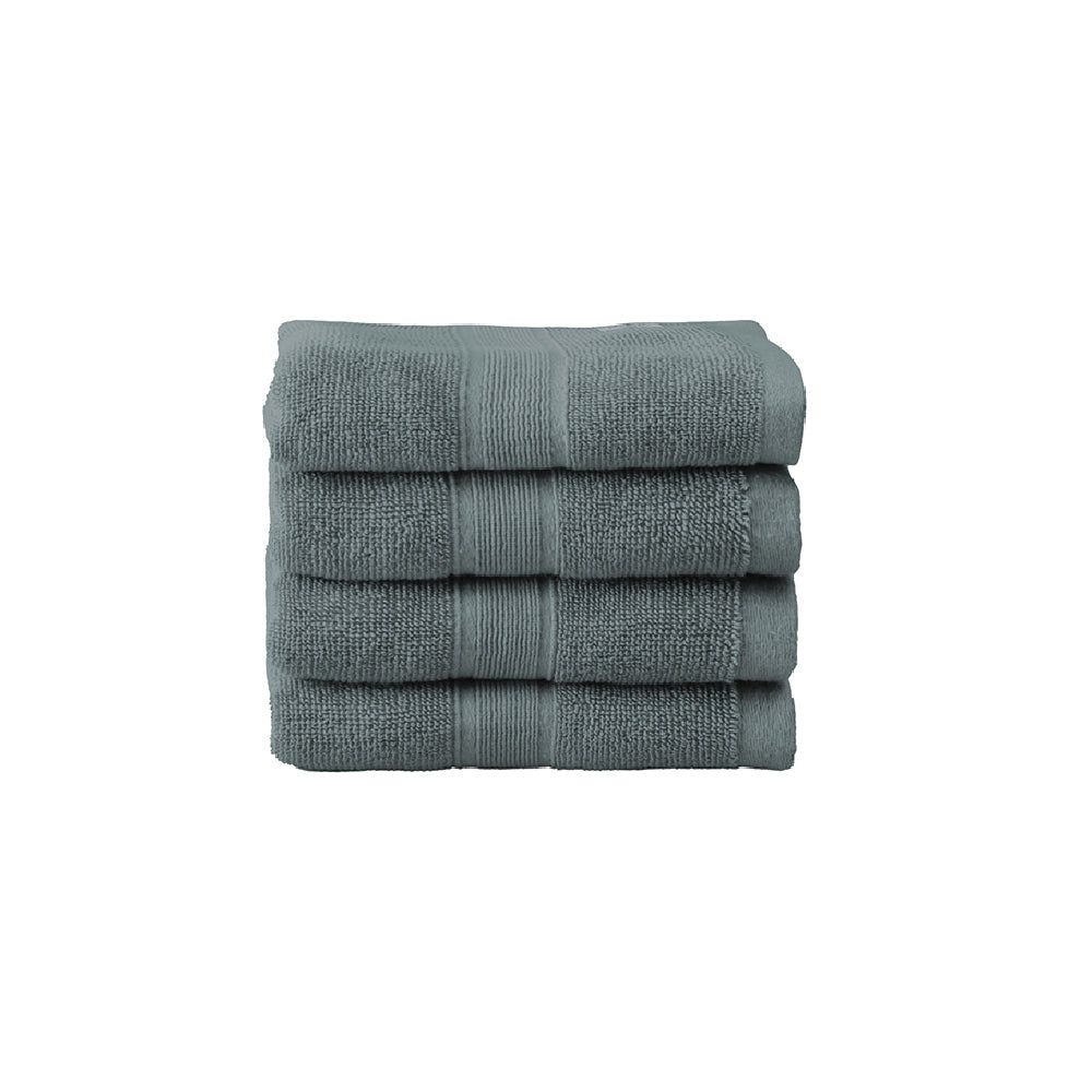 Onkaparinga Ultimate Alanya Turkish Cotton Hand Towel 550Gsm Highly Absorbant Slate (4 Pack) — image 3