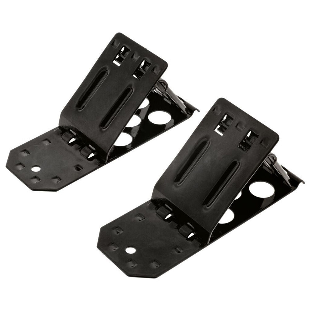 Hulk Steel Compact Flat Folding Wheel Chocks 190x70mm Black (2 Pieces)