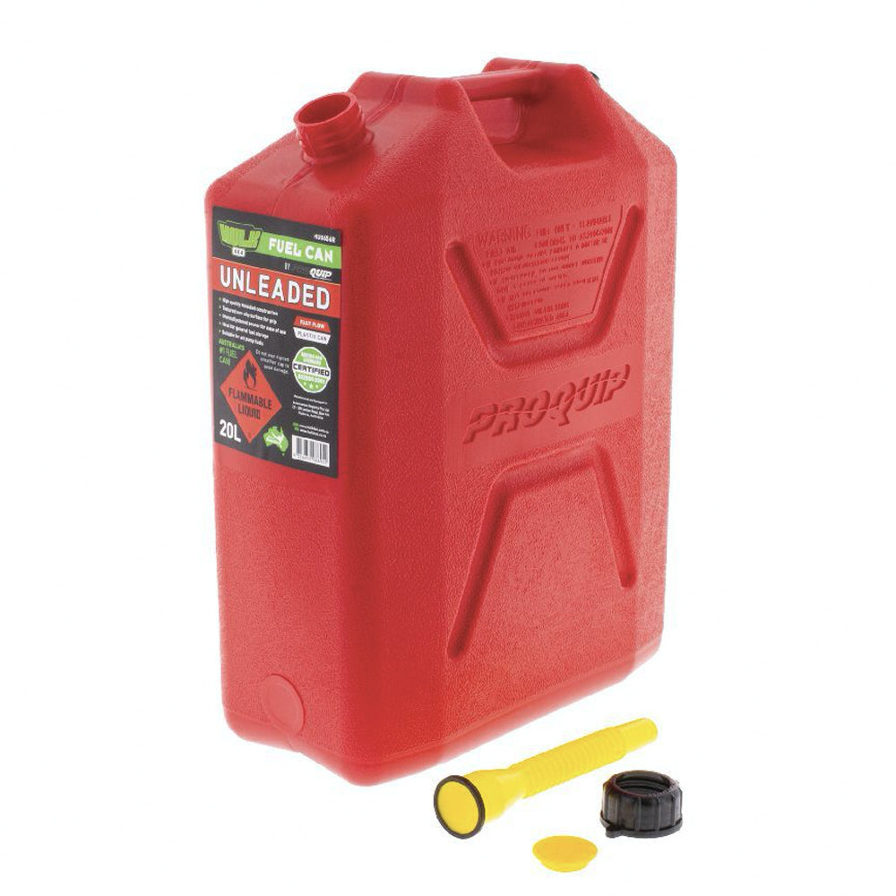 Hulk 4X4 Heavy Duty Plastic Unleaded General Fuel Jerry Store Can/Container 22L