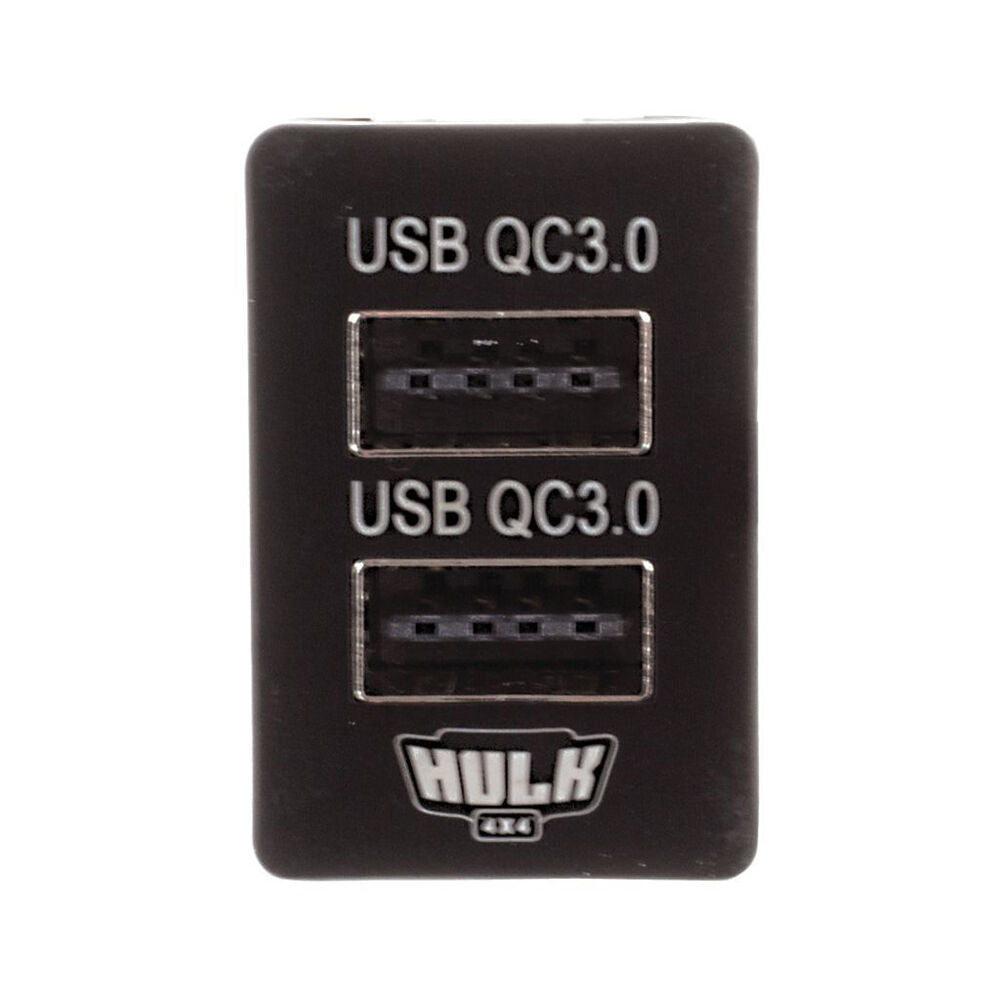 Hulk Blue Illumination Toyota Late Dual Vehicle QC3 USB Socket 12V — image 4