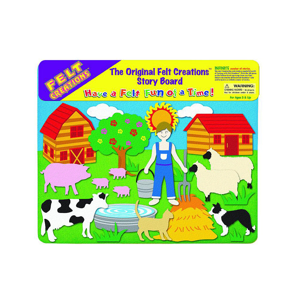 Felt Creations Farm Theme Kids/Children Fabric Art Kit Activity DIY Craft 3y+
