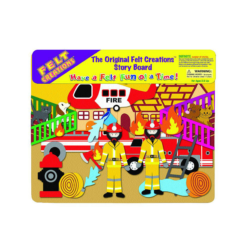 Felt Creations Fire Engine Kids/Children Fabric Art Kit Activity DIY Craft 3y+