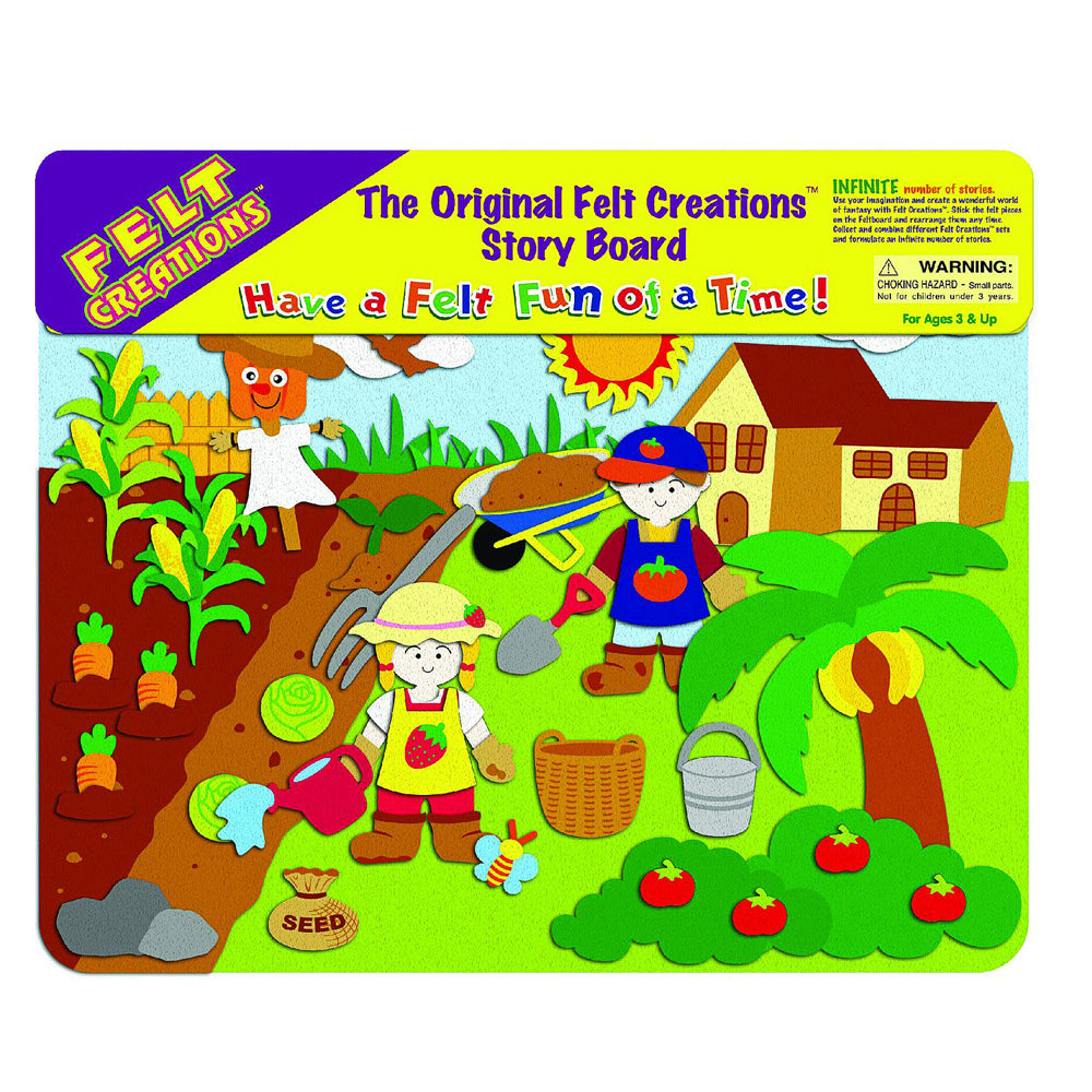 Felt Creations Garden Kids/Children Fabric Art Kit Activity DIY Craft 3y+