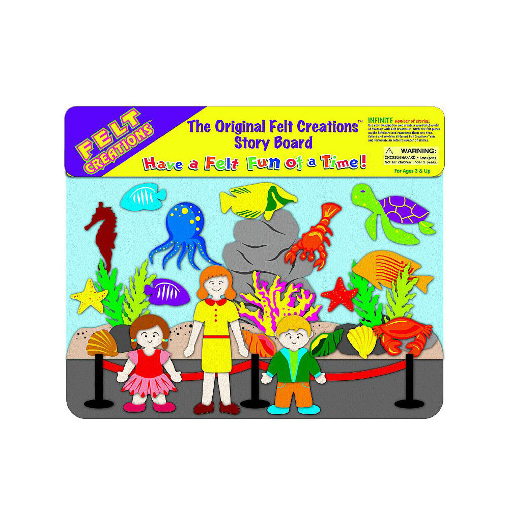 Felt Creations Aquarium Kids/Children Fabric Art Kit Activity DIY Craft 3y+