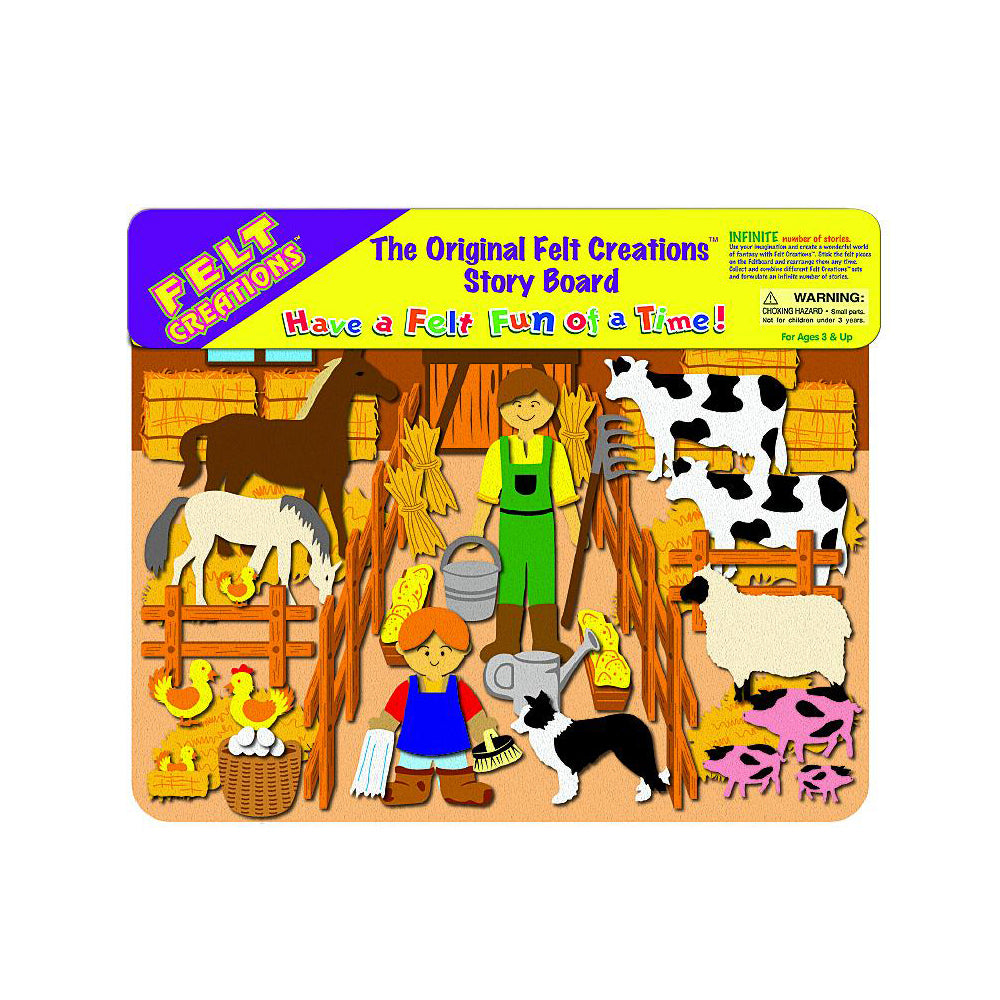 Felt Creations Barn Theme Kids/Children Fabric Art Kit Activity DIY Craft 3y+