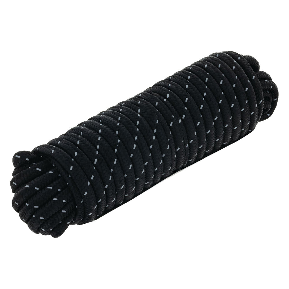 Hulk 4X4 Durable 15m Hi-Vis Reflective Rope String For Camping/Boating Black (2 Pack) — image 2
