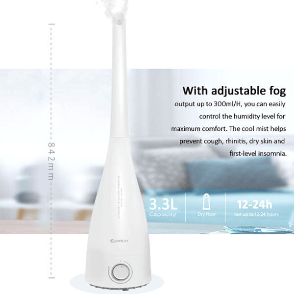 Sansai Ultrasonic 3.3L Air Humidifier Electric Aromatherapy Mist Purifier White — image 2