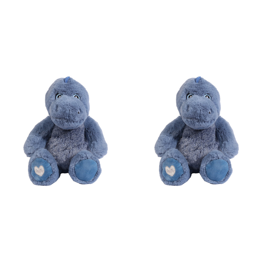Splosh Toasty Hugs Dexter Dinosaur Soft Plush 35cm Stuffed Toy Baby 0+ Blue (2 Pack)