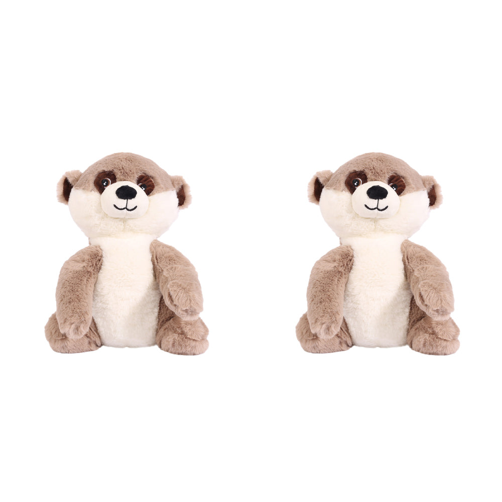 Splosh Toasty Hugs Milo Meerkat Soft Plush 35cm Stuffed Toy Baby 0+ Brown (2 Pack)