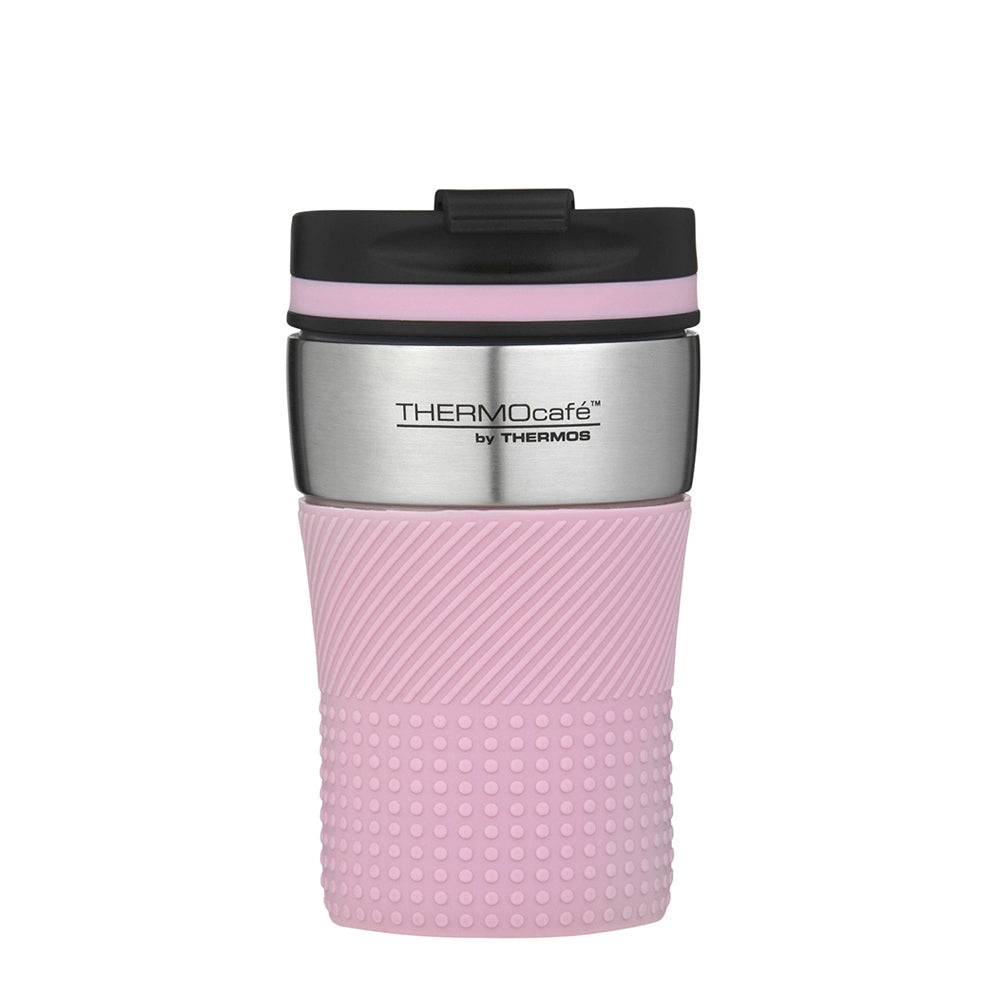Thermocafe Vacuum Insulated Stainless Steel Durable Travel Cup Pink 200ml
