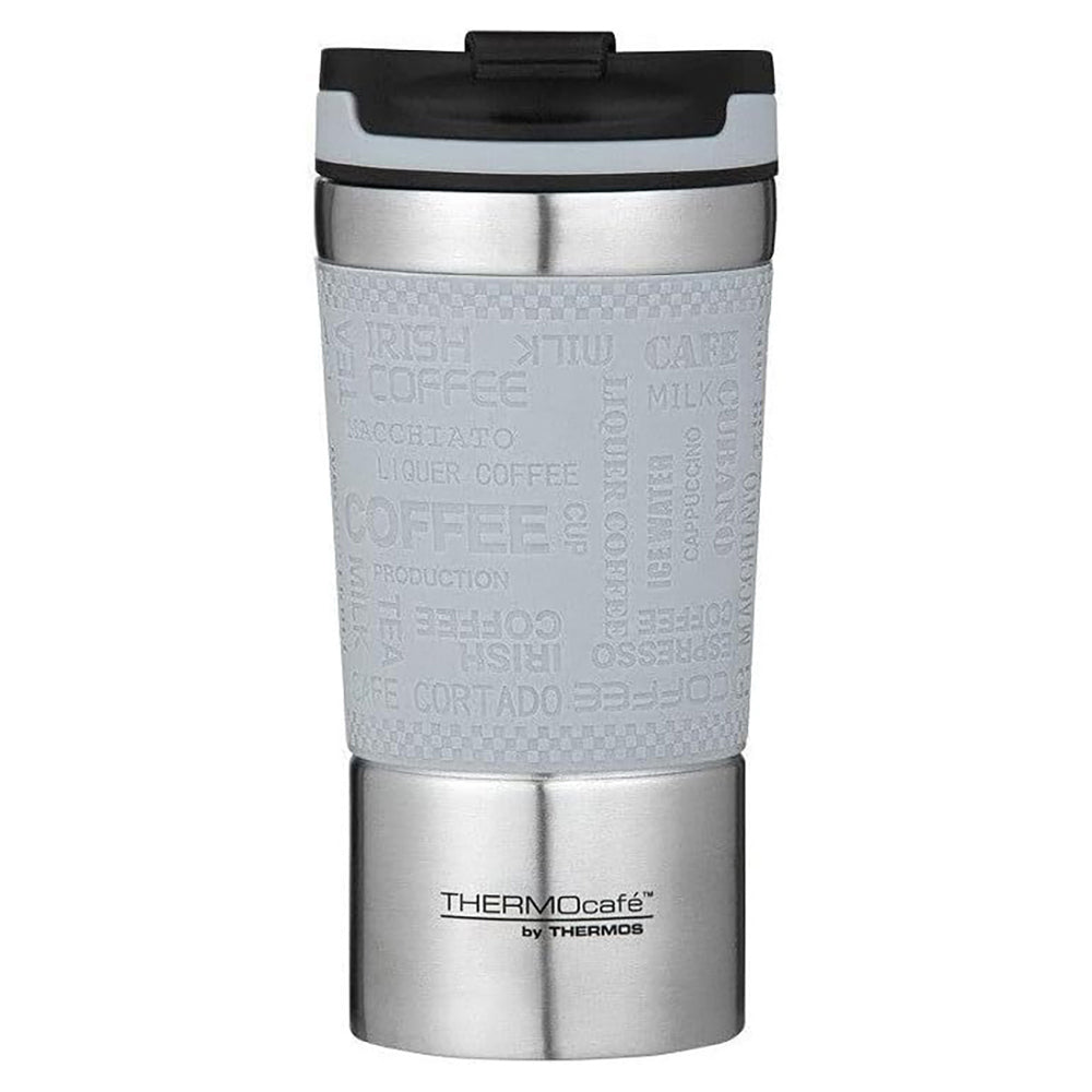 Thermocafe Vacuum Insulated Stainless Steel Durable Travel Cup Grey 350ml