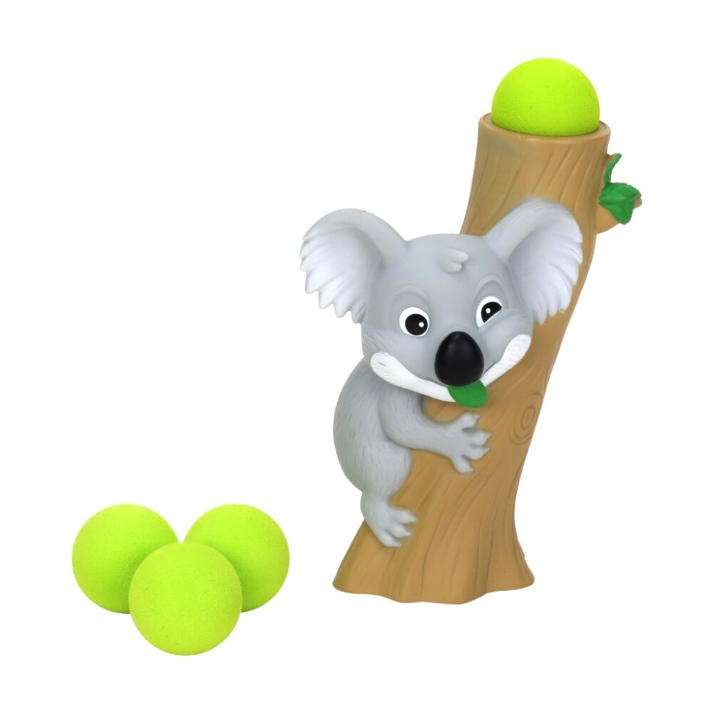 Hog Wild Koala Popper Ball Shooter Soft Foam Indoor/Outdoor Fun Toy