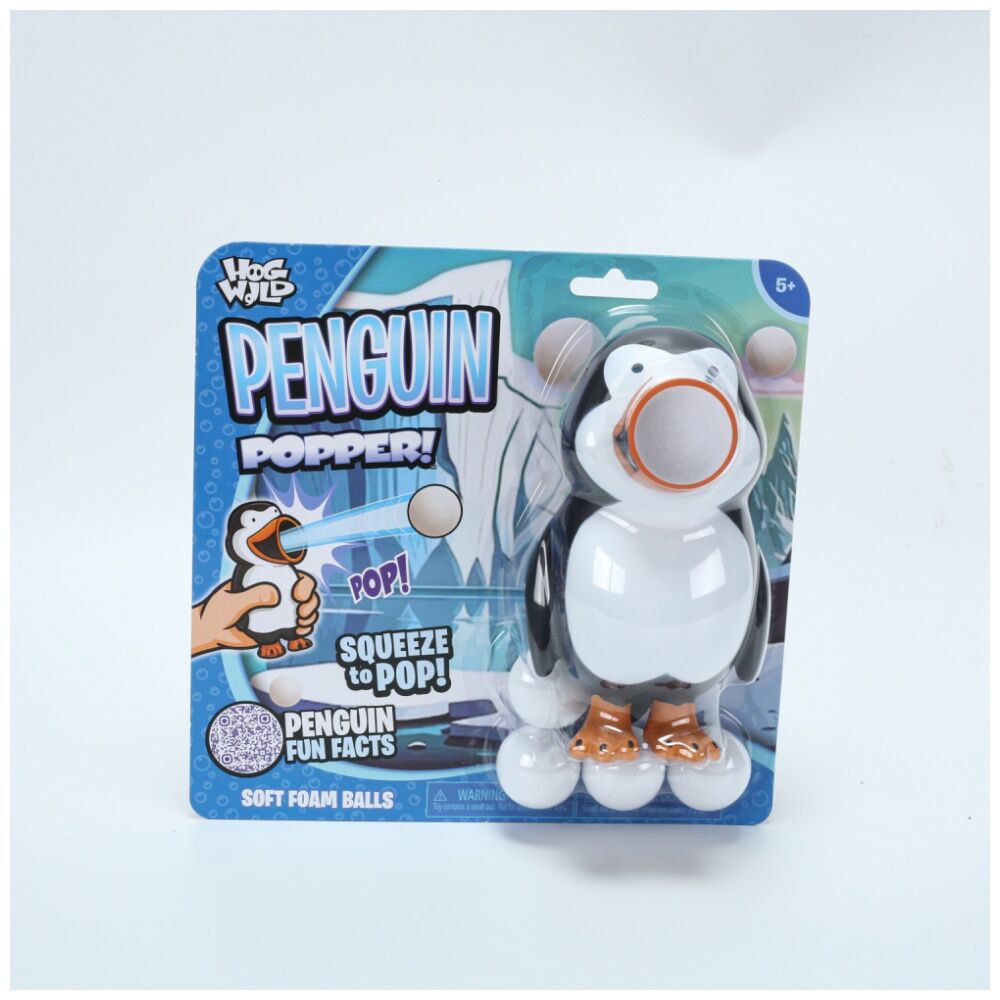Hog Wild Penguin Popper Ball Shooter Soft Foam Indoor/Outdoor Fun Toy — image 2