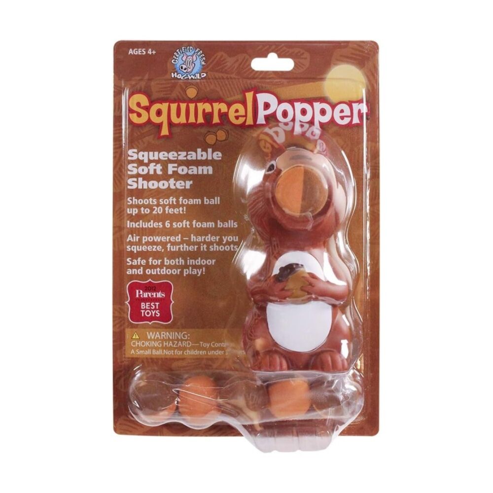 Hog Wild Squirrel Popper Ball Shooter Soft Foam Indoor/Outdoor Fun Toy — image 4