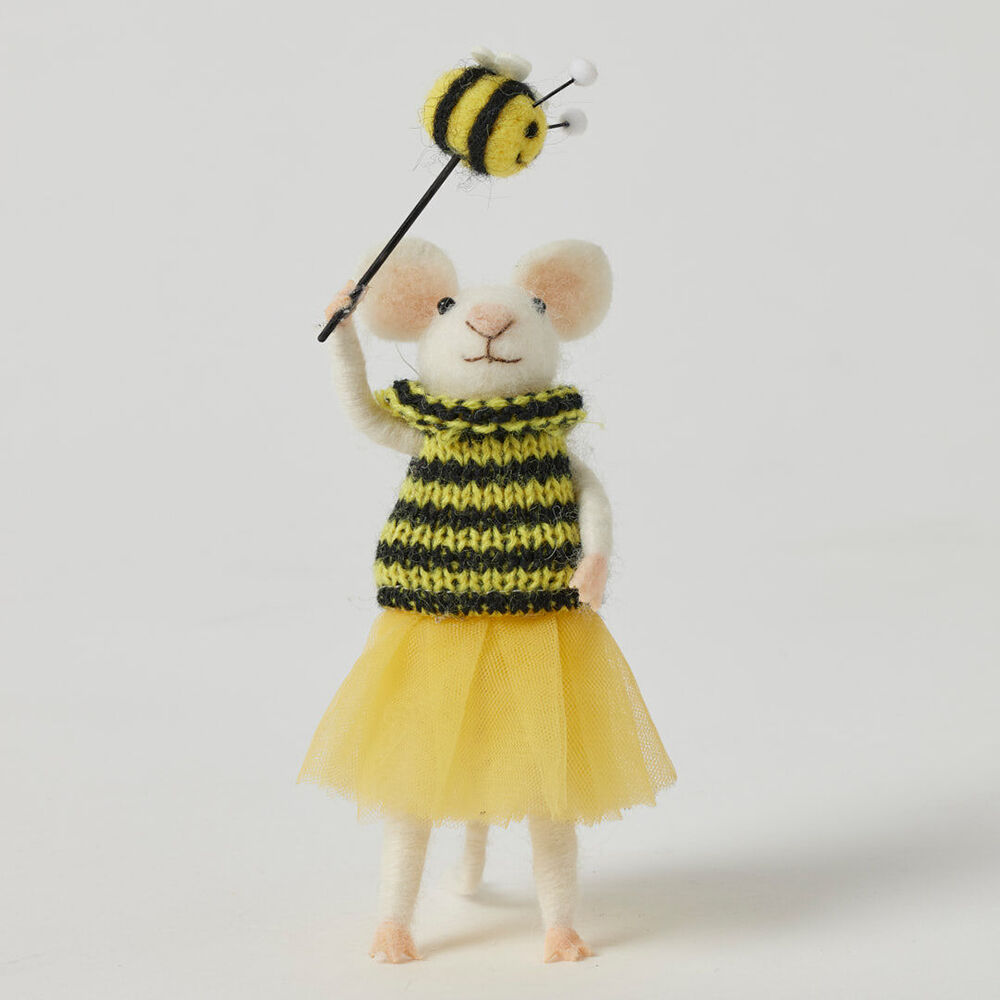 Pilbeam Living Figurine Tabitha Felt Mouse Handmade Home/Office Decoration — image 2