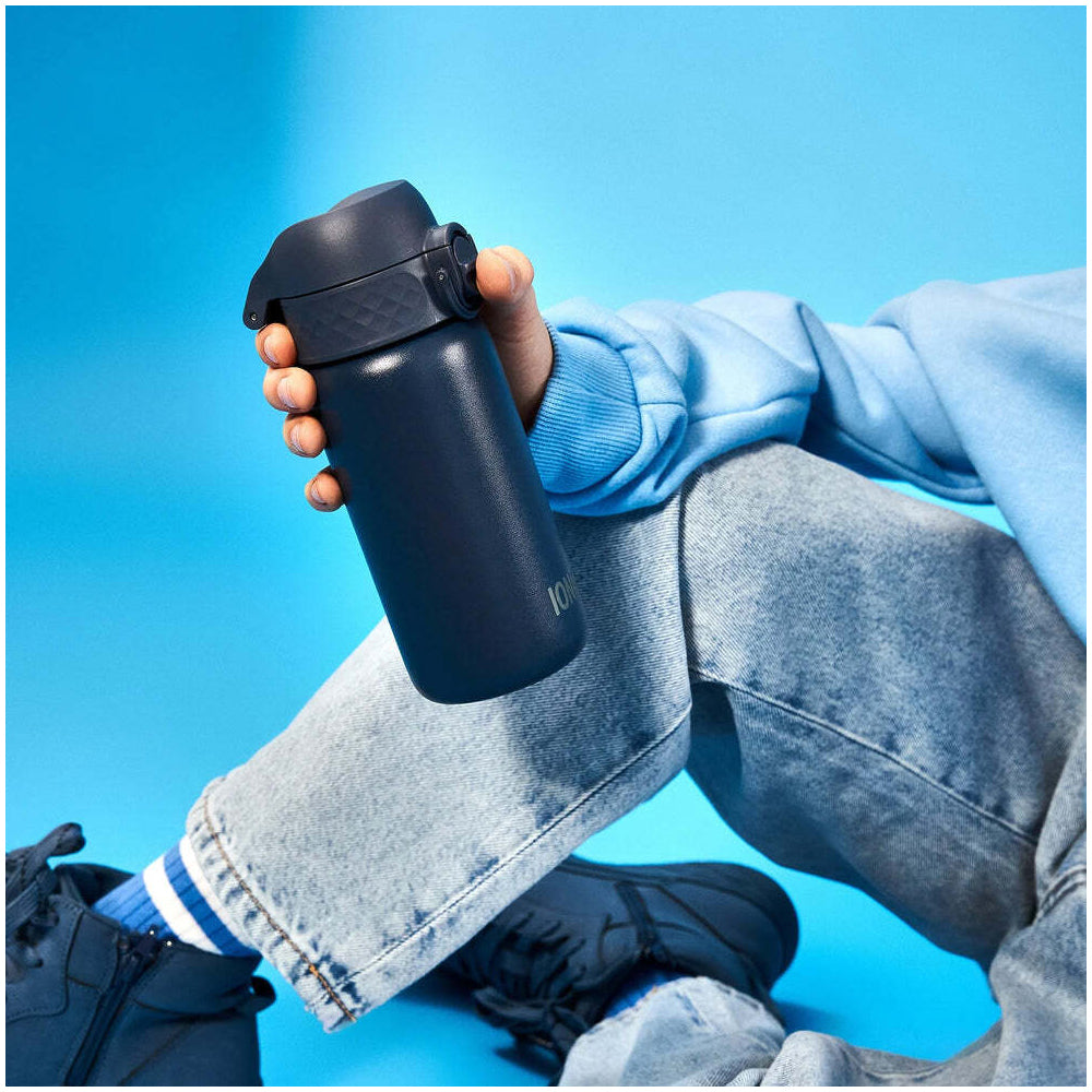 Ion8 Pod Vacuum Insulated Water Bottle Tumbler Stainless Steel Ash Navy 320ml — image 2