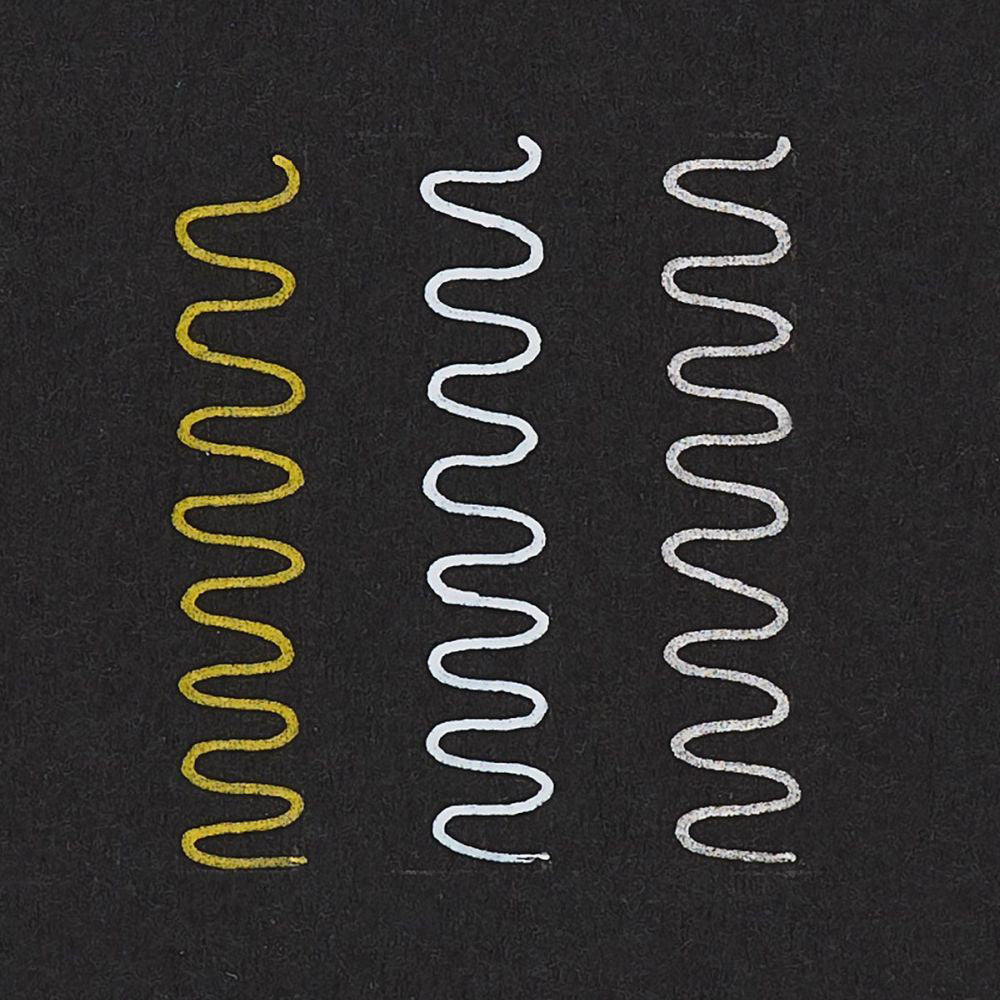 Ooly 3pc Ooly Metallic Modern Gel Pens Schl Writing/Drawing Stationery 0.5mm 3y+ (2 Pack) — image 3