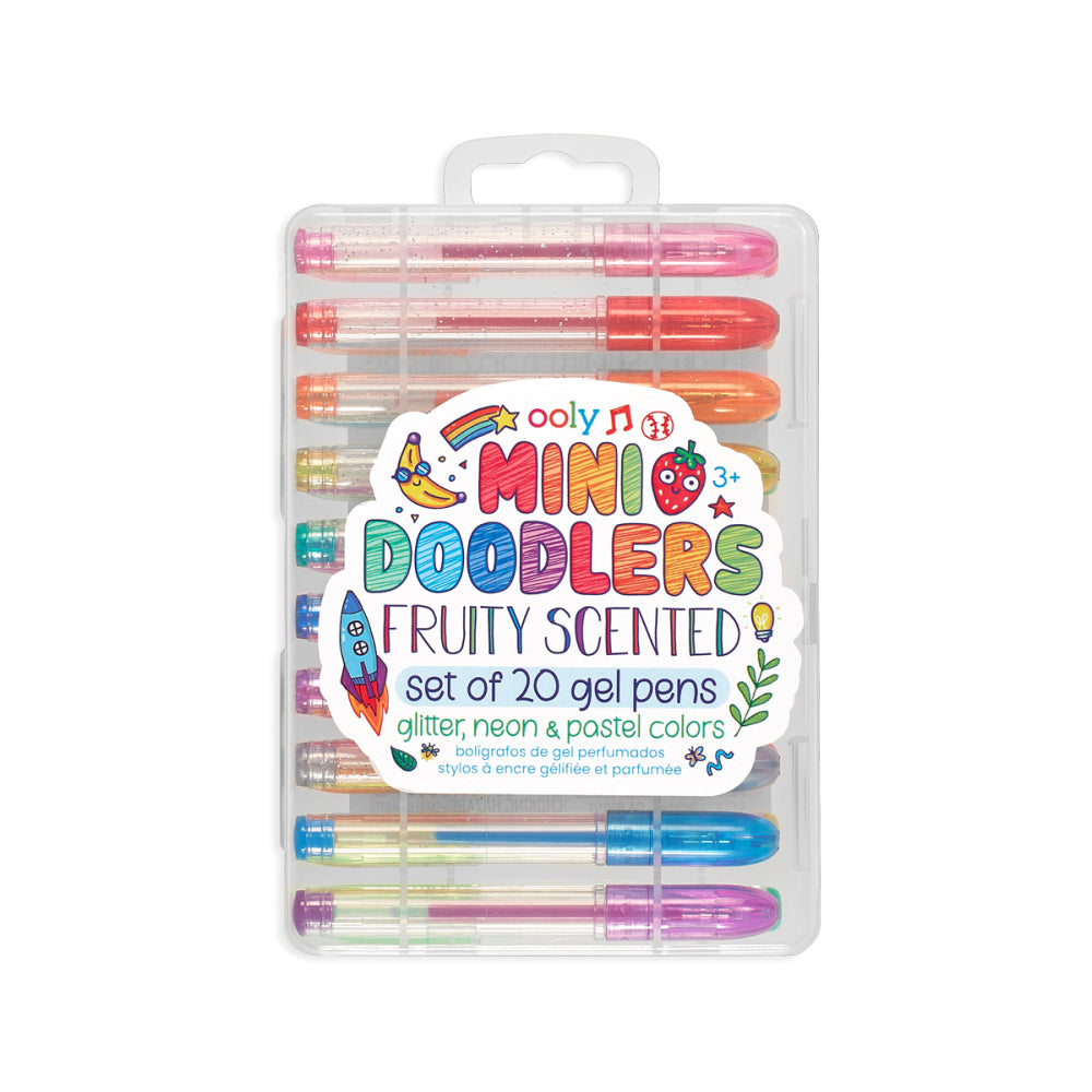 Ooly Fruit Scented Gel Pens Glitter/Pastel/Neon Writing Stationery 3y+ (20 Pieces)