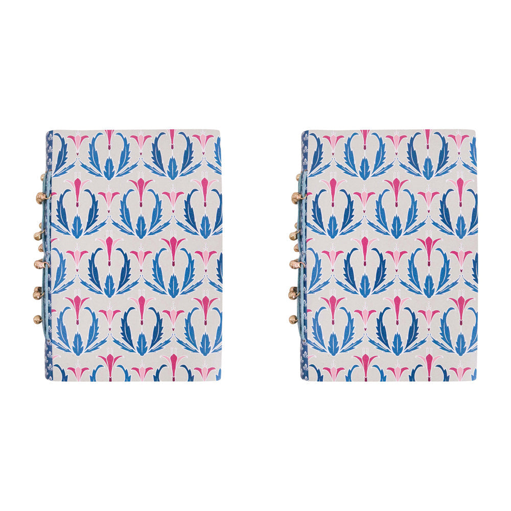 LVD Recycled Leather Note Book Jaya Stylish Hard Cover Journal/Diary 15x10cm (2 Pack)