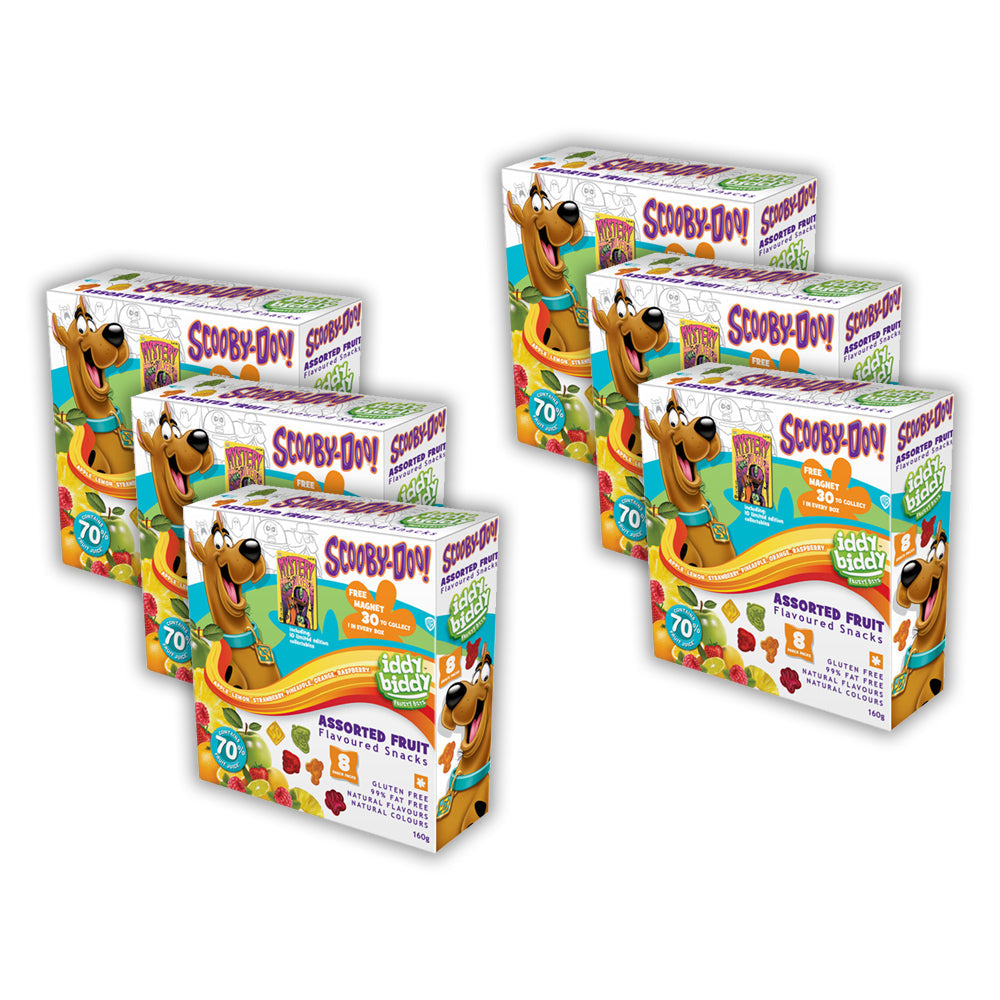 Scoob 20g Iddy Biddy Scooby Assorted Fruit Gummies Snack Pack Sweet/Confectionery (48 Pack)
