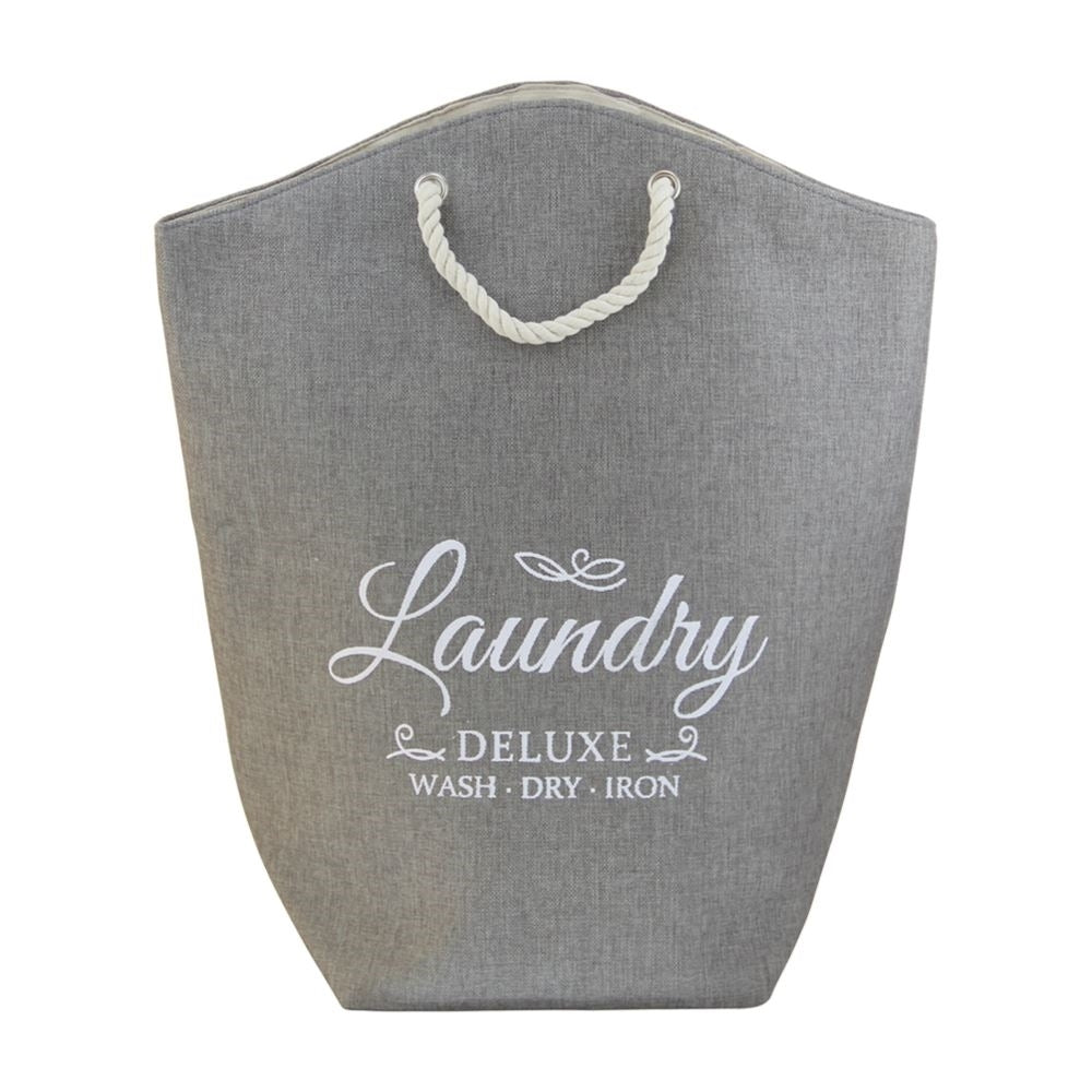 Butlers Capri Laundry Hamper w/ Rope Handle Home Dirty Clothes Bin Basket Coal — image 2