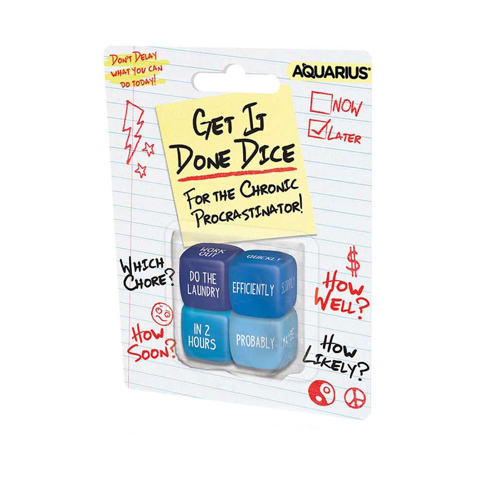 Icup Inc Get It Done Rolling Dice Anti-Lazy Self Decision Making Game (4 Pieces)