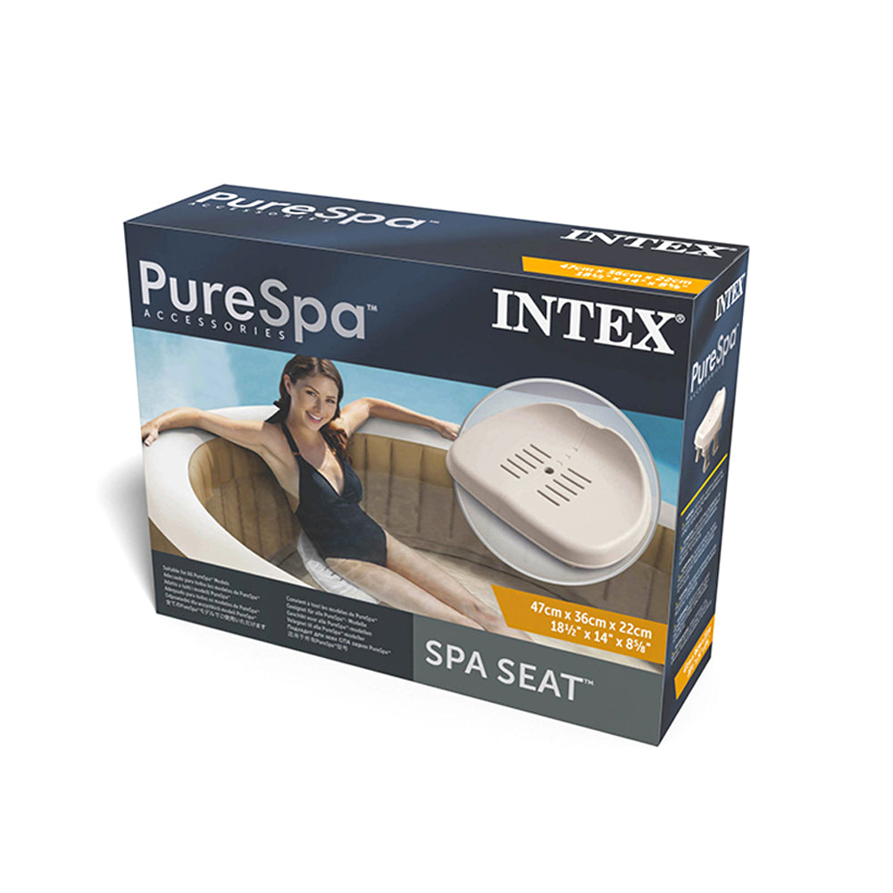 Intex Removable 47cm Seat Accessory For PureSpa Outdoor Inflatable Hot Tub Cream — image 5