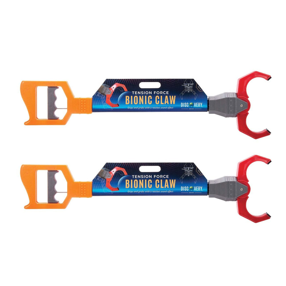 IS Gift Discovery Zone Bionic Hand Claw Grabber Pick Up Toy w/Handle 3+ 50cm (2 Pack)